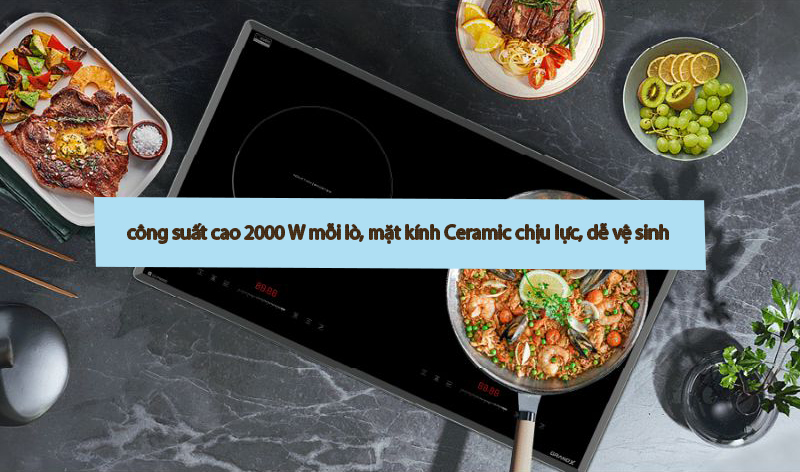 Bếp từ 2 vùng nấu GrandX GX IH 689SE - Hàng chính hãng