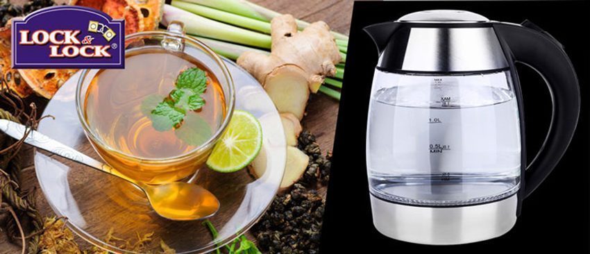 Ấm điện đun nước thủy tinh Lock&Lock EJK317BLK - Hàng chính hãng