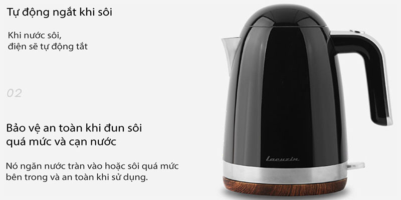 Ấm điện siêu tốc Lacuzin LCZ1802 - Hàng chính hãng