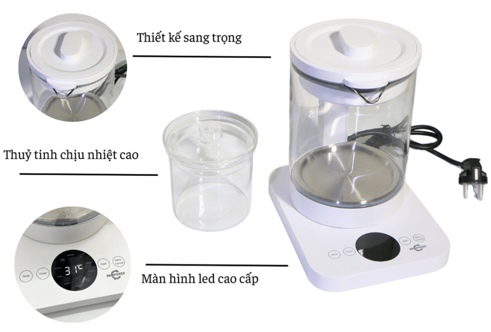 Ấm đun nước, chưng yến BBcooker BB15 - Hàng chính hãng