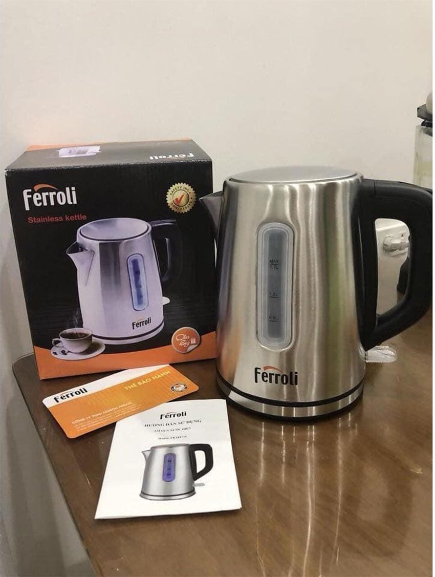 Ấm đun nước điện Ferroli FK1817-S - Hàng chính hãng