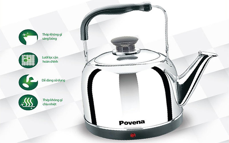 Ấm đun nước điện gia đình Povena PVN-50