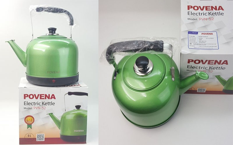 Ấm đun nước điện Povena PVN-52 - Hàng chính hãng