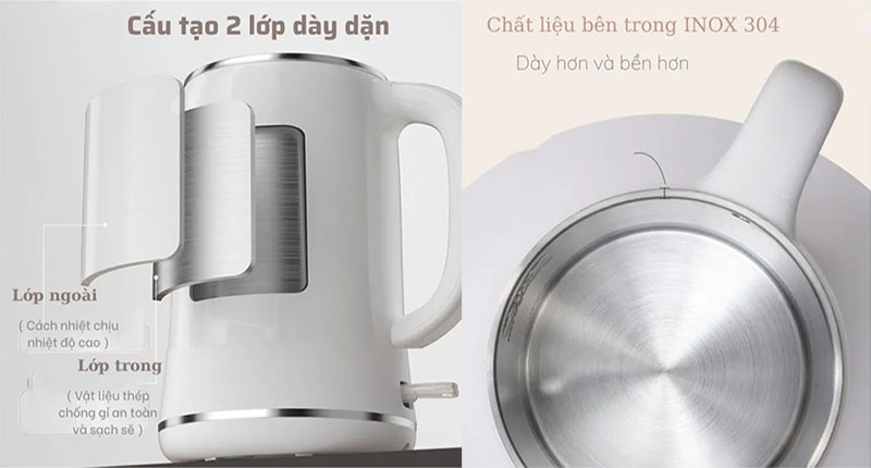 Ấm đun nước siêu tốc Bear ZDH-D17K2 - Hàng chính hãng
