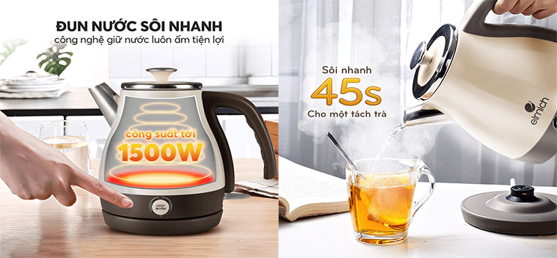 Ấm đun nước siêu tốc Elmich KEE-1775 - Hàng chính hãng