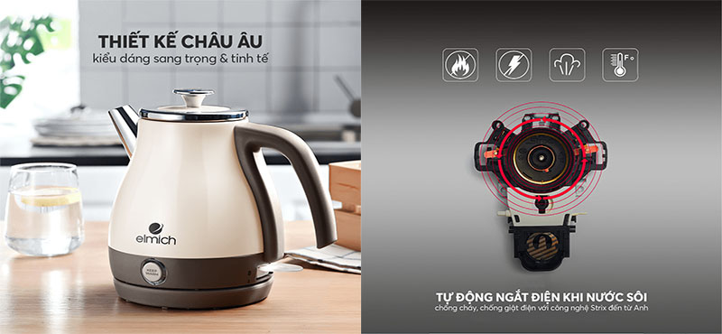Ấm đun nước siêu tốc Elmich KEE-1775 - Hàng chính hãng