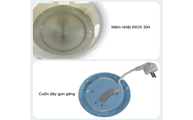 Thiết kế của Ấm đun nước siêu tốc Gali GL-0017M