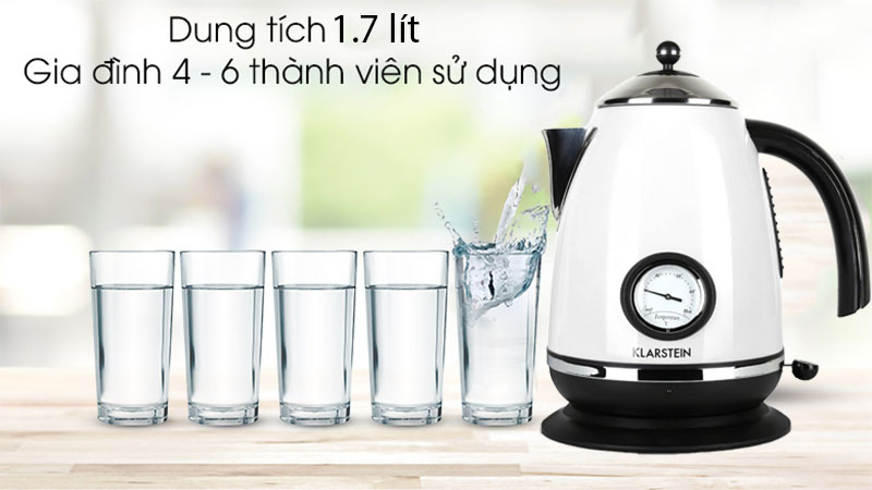 Dung tích của Ấm đun nước siêu tốc Klarstein AquaVita Chalet