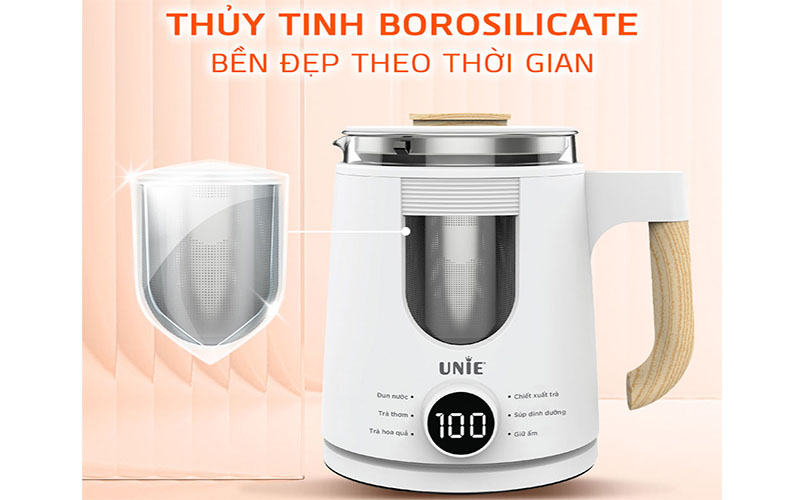 Chất liệu của Ấm đun nước siêu tốc Unie UEK1081W 