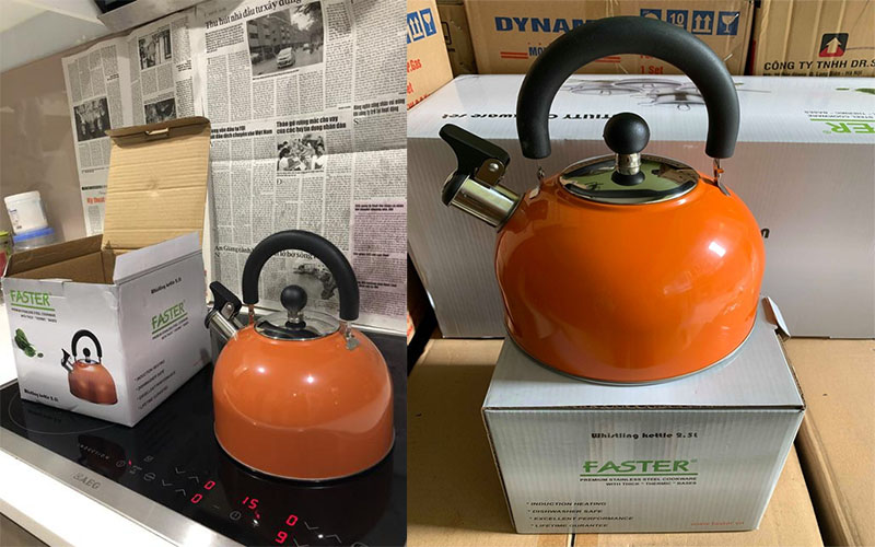 Ấm đun nước từ Faster 2.5L - Hàng chính hãng