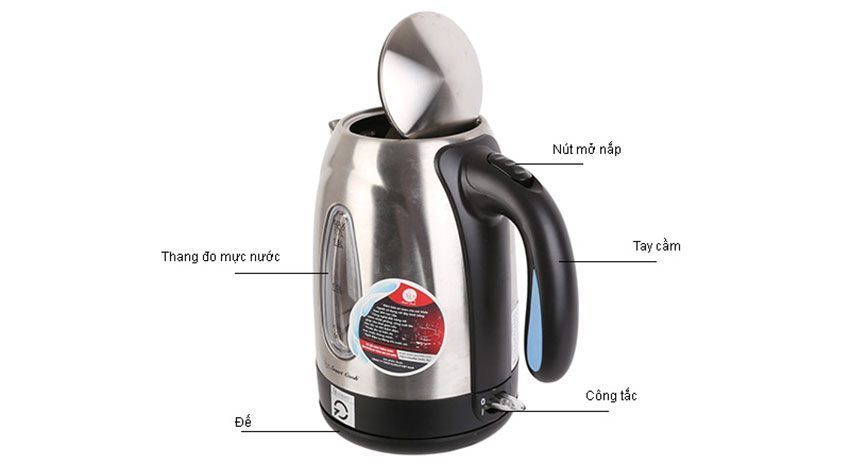 Chi tiết của ấm đun nước siêu tốc 1.7 lít Elmich KES-6868