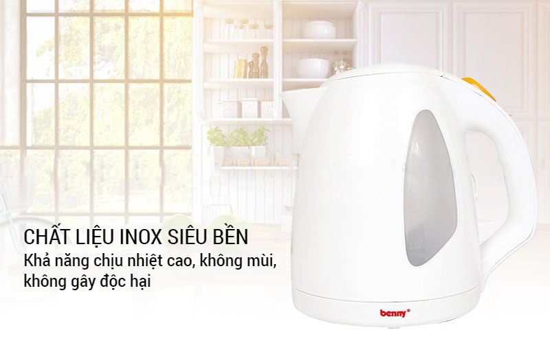 Chất liệu của Ấm đun siêu tốc Benny BJ-17