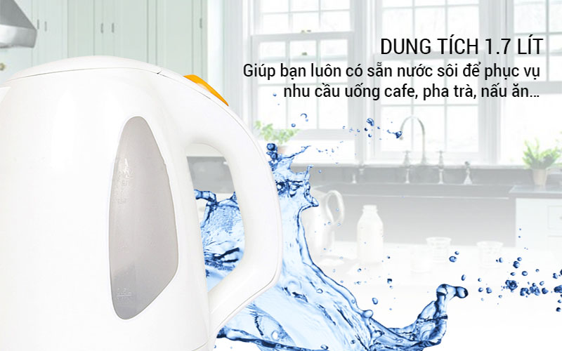 Dung tích của Ấm đun siêu tốc Benny BJ-17