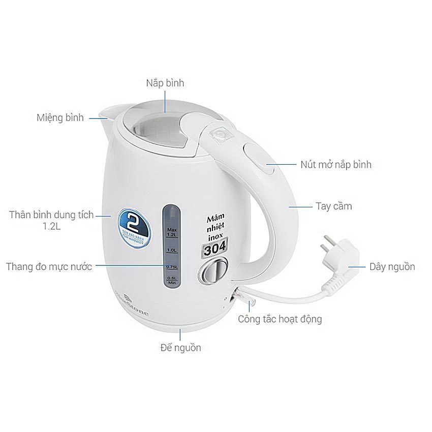 Ấm đun siêu tốc BlueStone KTB-3311 - Hàng chính hãng