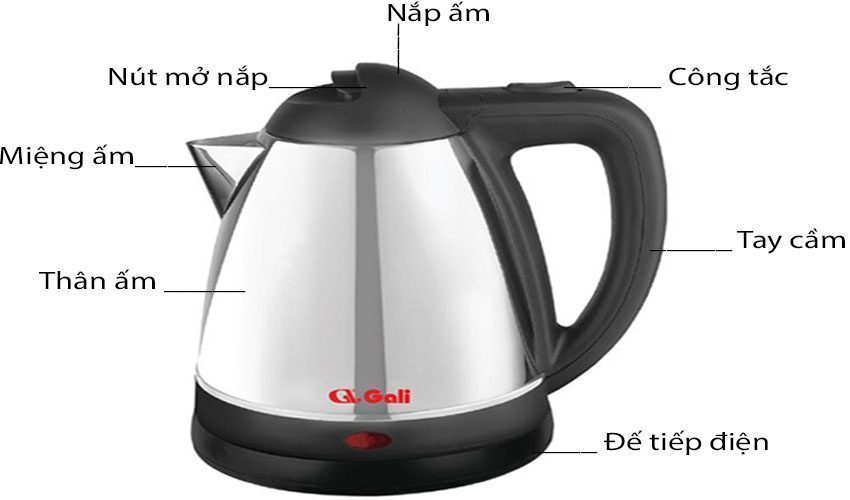 Ấm đun siêu tốc Gali GL-0012A - Hàng chính hãng