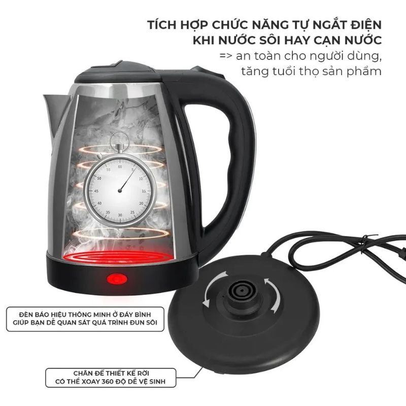 Ấm đun siêu tốc Malanda LK-1318 - Hàng chính hãng