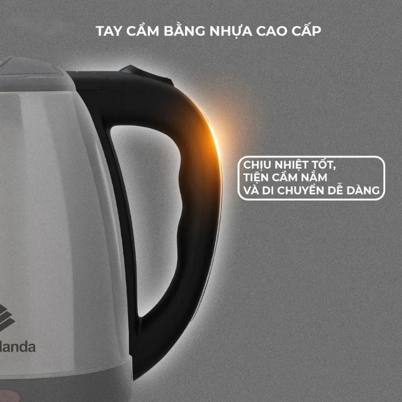 Ấm đun siêu tốc Malanda LK-1318 - Hàng chính hãng