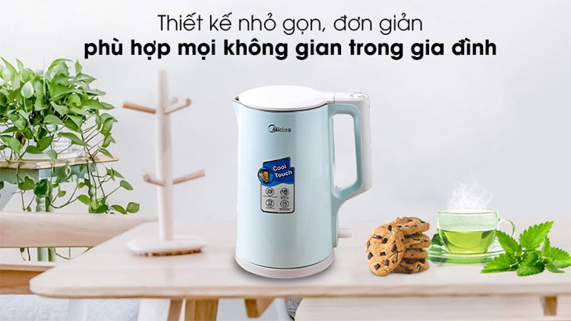 Ấm đun siêu tốc Midea MK-17DG - Hàng chính hãng
