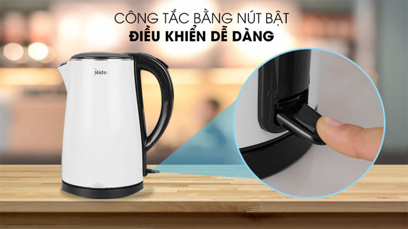Ấm đun siêu tốc Midea MK-17DS - Hàng chính hãng