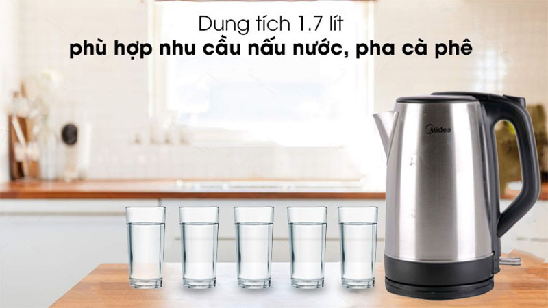Dung tích của Ấm đun siêu tốc Midea MK-17SF