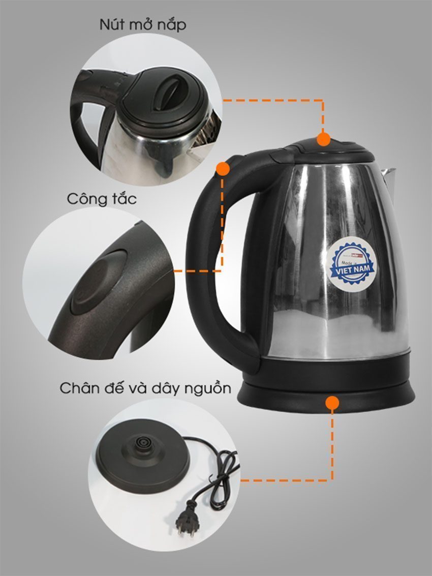 Ấm đun siêu tốc Nishio NS-028 - Hàng chính hãng