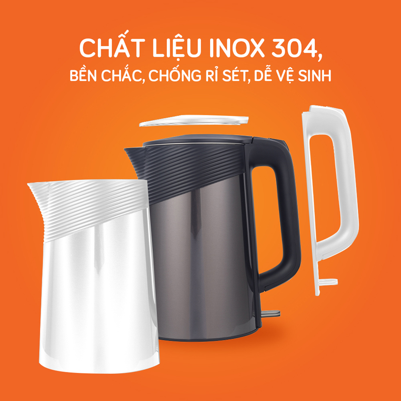 Ấm đun nước siêu tốc Unie UE-302 - Hàng chính hãng