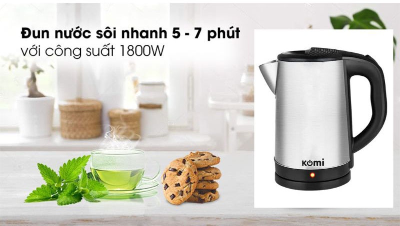 Ấm siêu tốc Komi KM-301 - Hàng chính hãng