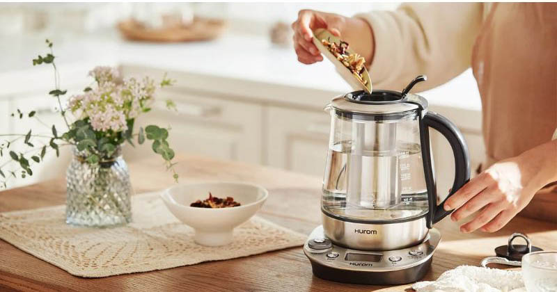 Ấm pha trà, chưng yến Hurom TM-P02FSS - Hàng chính hãng