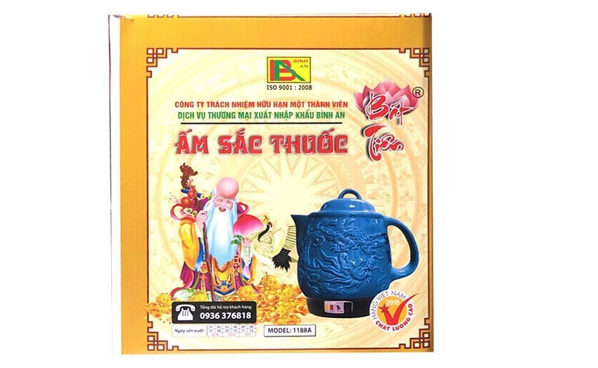 Ấm sắc thuốc Trường Thọ (5 Lít) BA-1188A - Hàng chính hãng
