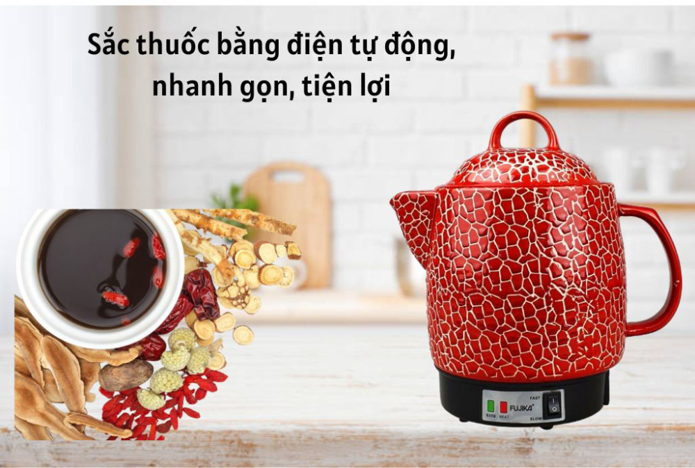 Ấm sắc thuốc điện Fujika FJ-CK33K5/K6 - Hàng chính hãng