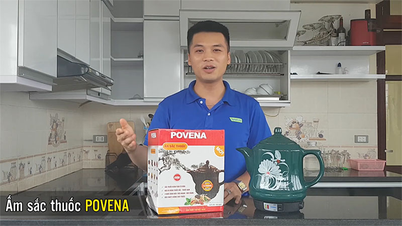 Ấm sắc thuốc điện Povena PVN-8535 - Hàng chính hãng