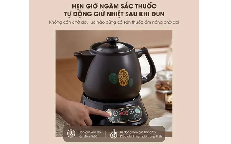 Ấm sắc thuốc dùng điện Bear SB-AST35 - Hàng chính hãng