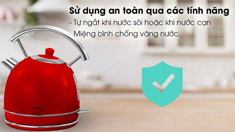 Tính năng an toàn của Ấm siêu tốc Arber AST1.8B RED