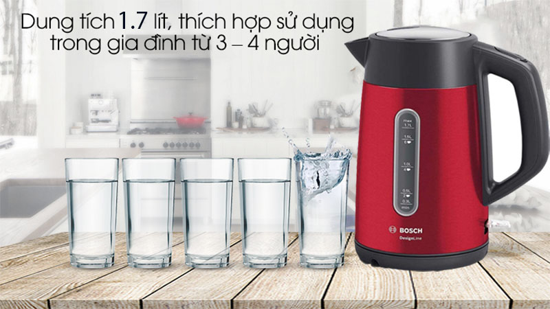 Dung tích của Ấm siêu tốc Bosch TWK4P434