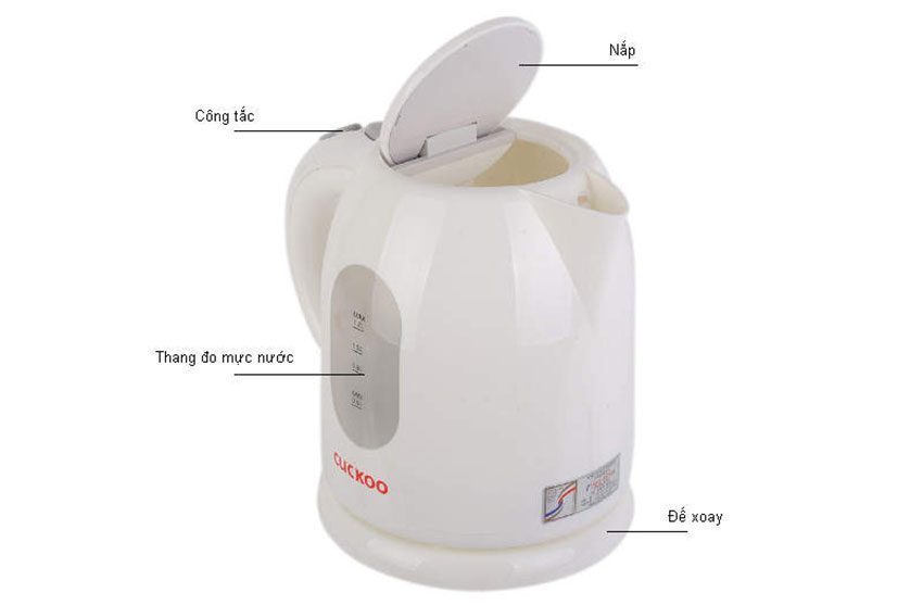 Chi tiết của ấm siêu tốc Cuckoo CK-121W