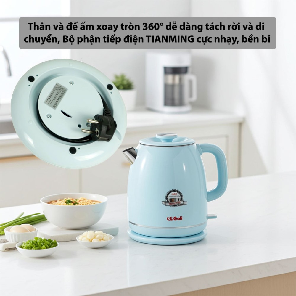 Ấm siêu tốc Gali GL-18K thiết kế tinh tế