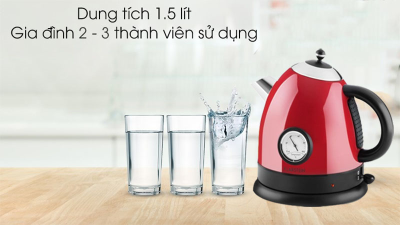 Dung tích của Ấm siêu tốc Klarstein Aquavita