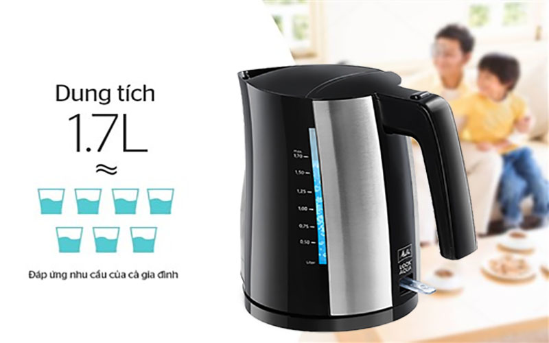 Ấm siêu tốc Melitta Look Aqua II - Hàng chính hãng