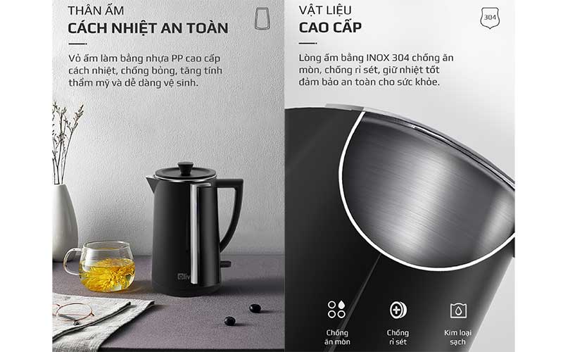 Ấm siêu tốc Olivo EK207 - Hàng chính hãng