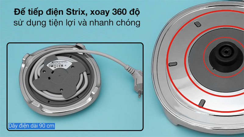 Bình đun siêu tốc Smeg KLF03PBEU - Hàng chính hãng