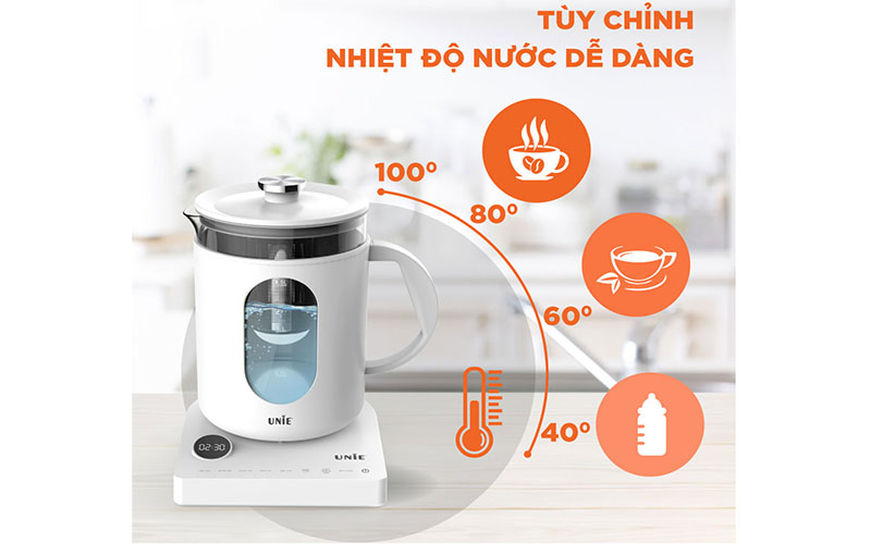Điều khiển của Ấm siêu tốc đa năng Unie UEK1782W