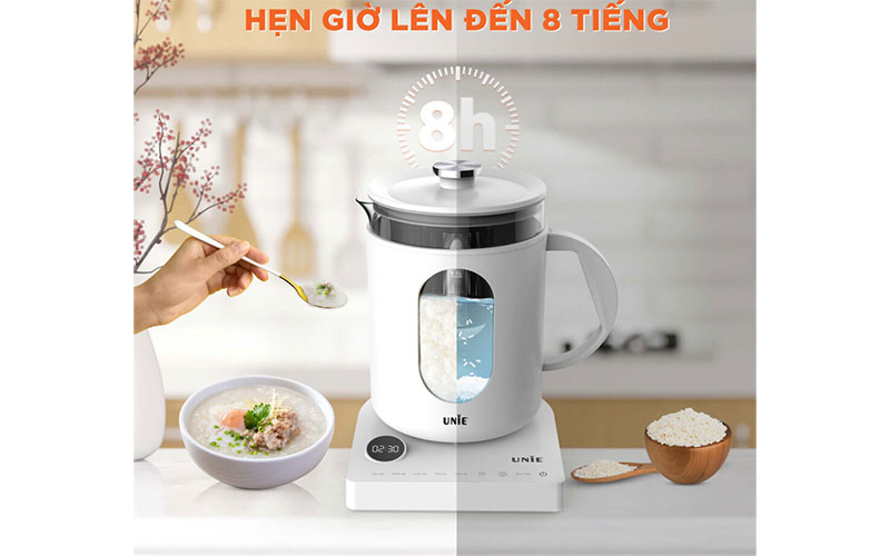 Chức năng hẹn giờ của Ấm siêu tốc đa năng Unie UEK1782W