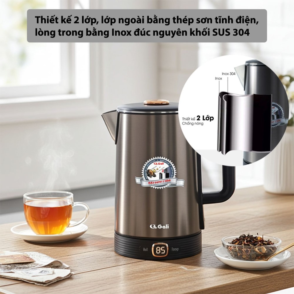 Ấm siêu tốc giữ ấm Gali GL-18A5 - Hàng chính hãng