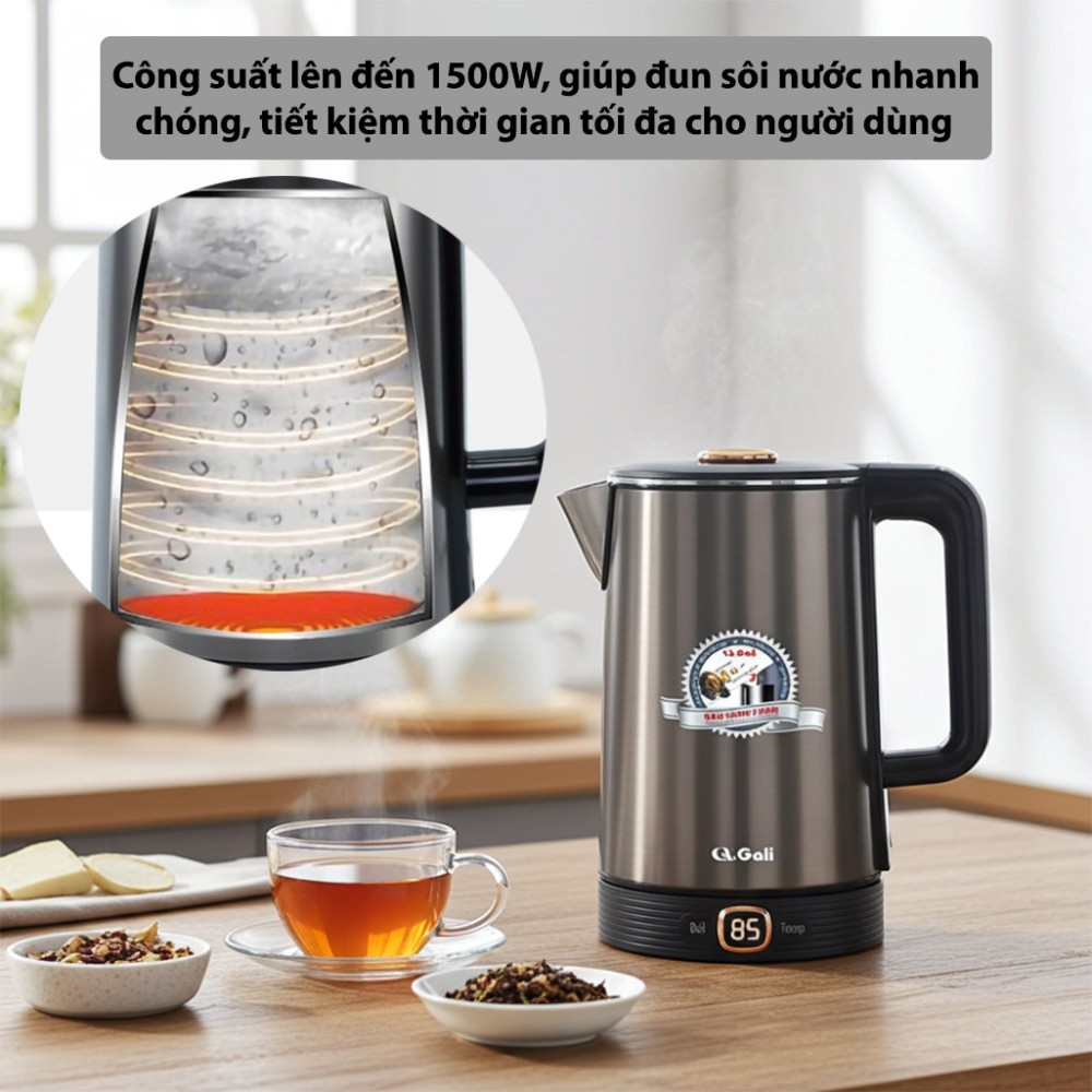 Ấm siêu tốc giữ ấm Gali GL-18A5 - Hàng chính hãng