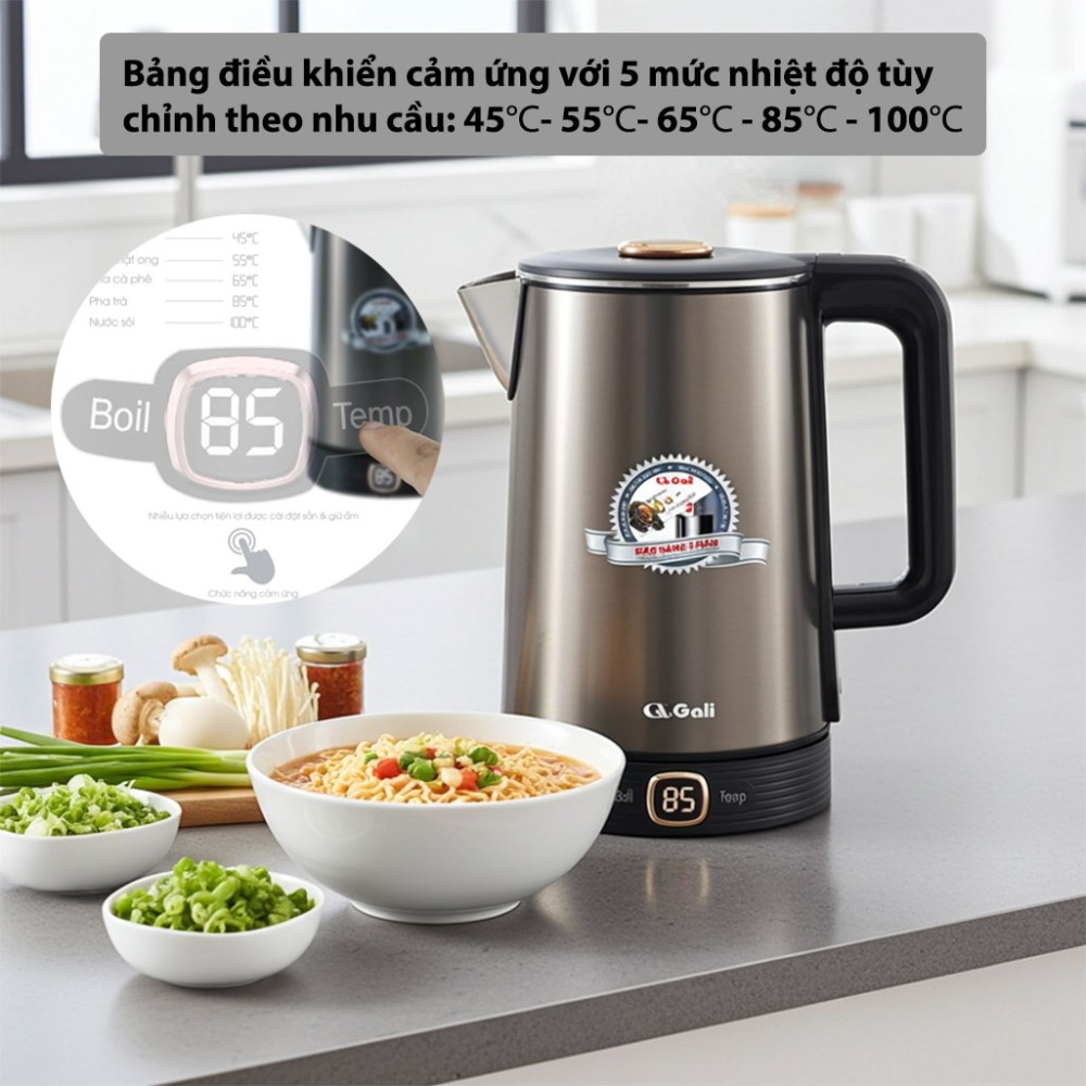 Ấm siêu tốc giữ ấm Gali GL-18A5 - Hàng chính hãng