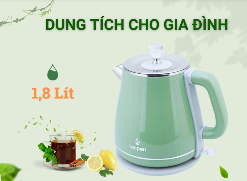 Bình đun nước siêu tốc Kalpen KK9901G - Hàng chính hãng