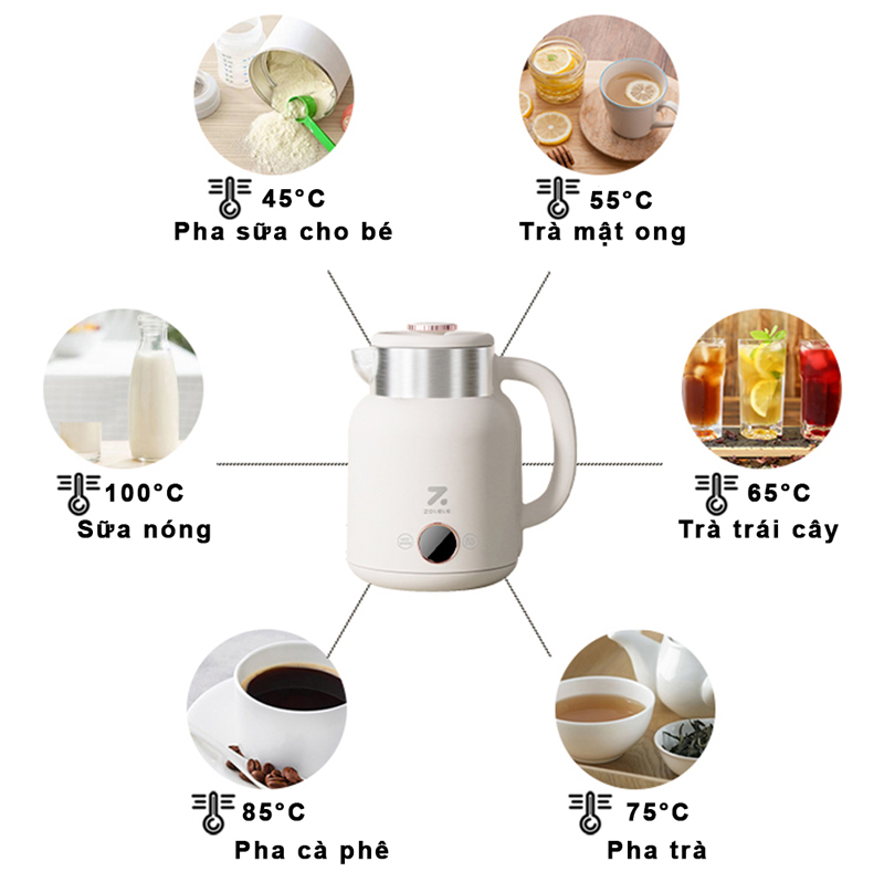 Bình đun siêu tốc Zolele HK152 - Hàng chính hãng