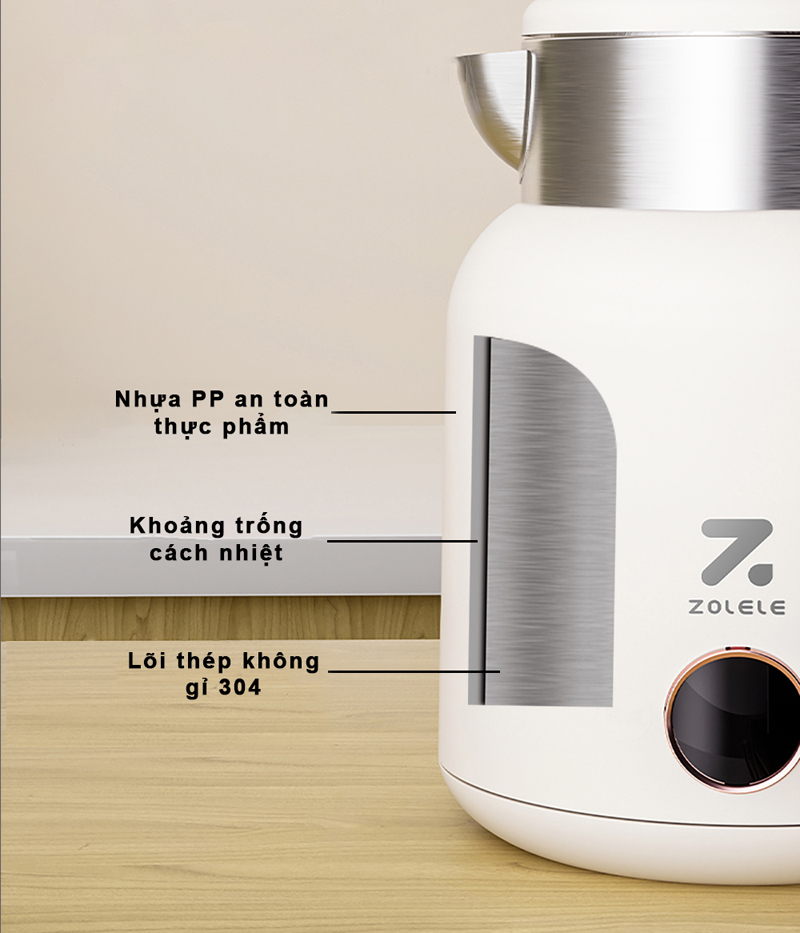 Bình đun siêu tốc Zolele HK152 - Hàng chính hãng