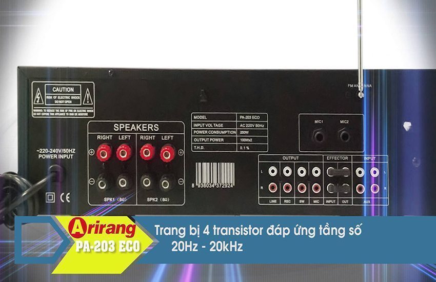 Amply Arirang PA-203 ECO - Hàng chính hãng