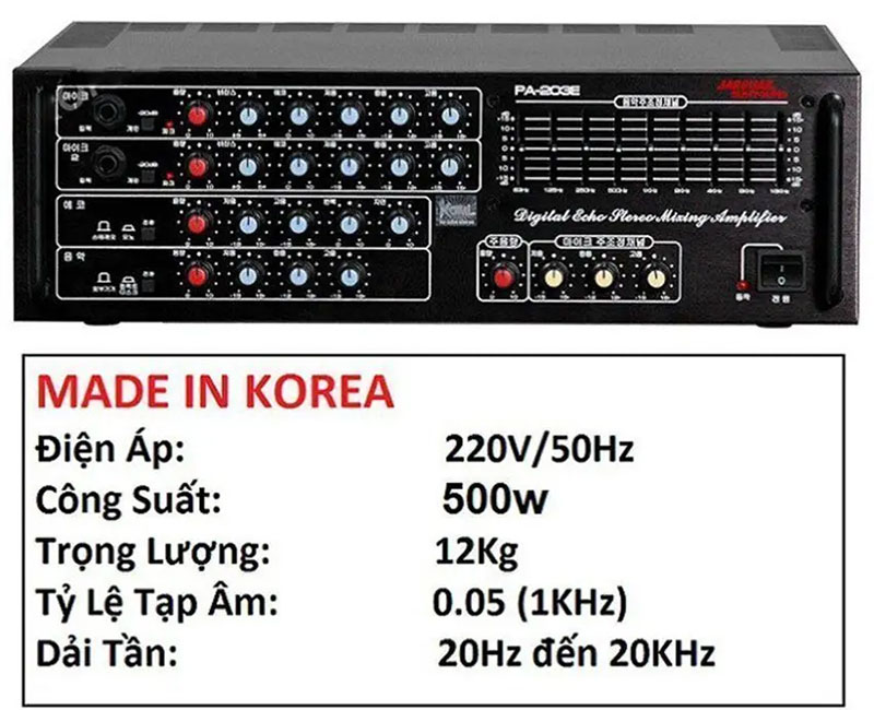 Amply Jarguar Suhyoung PA-203E - Hàng chính hãng